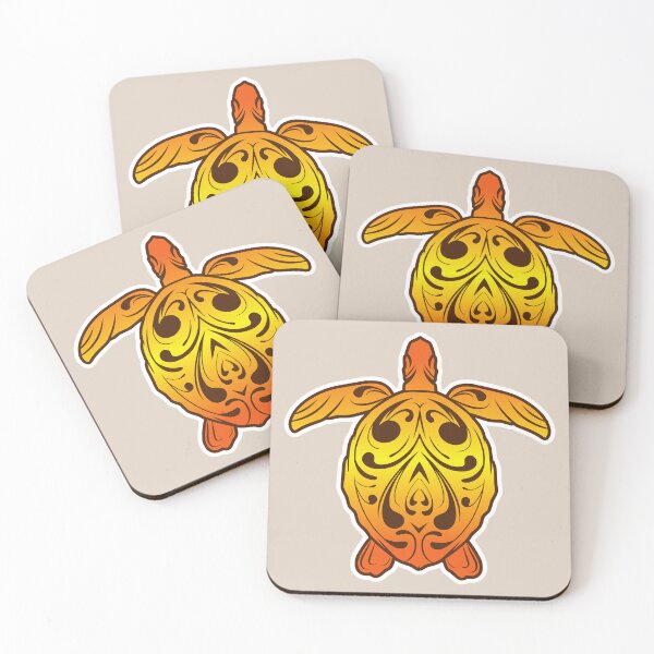 Item preview, Tribal Turtle - Orange designed and sold by MY NEW ZEALAND.