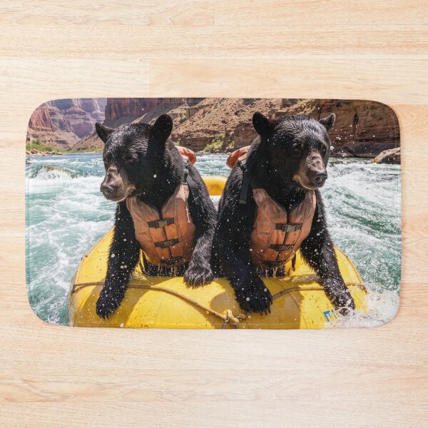 Item preview, Black Bears Run Colorado River Rapids designed and sold by Tridentulus.