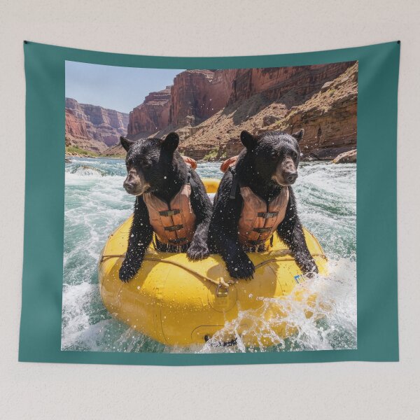 Item preview, Black Bears Run Colorado River Rapids designed and sold by Tridentulus.