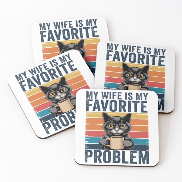 Item preview, My Wife Is My Favorite Problem Funny Marriage Humor Husband Gift Design designed and sold by 76Valeria.