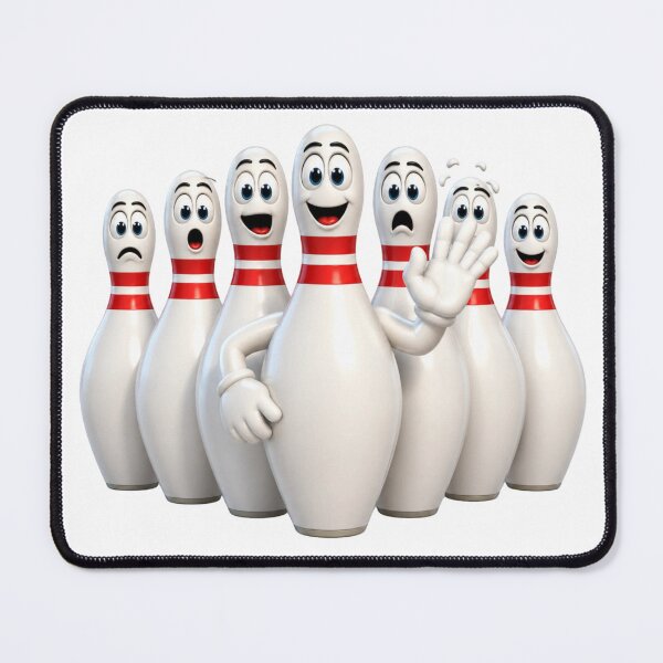 Item preview, Bowling Pins Cartoon designed and sold by Scott Hayes.