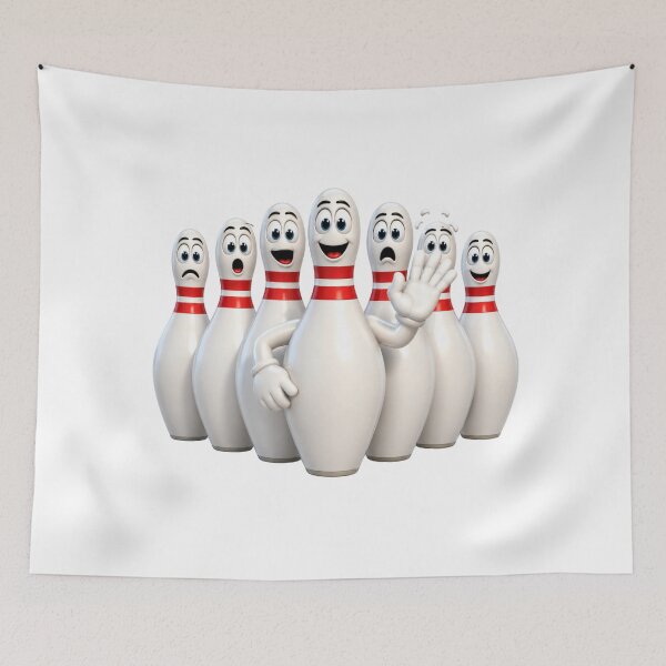 Item preview, Bowling Pins Cartoon designed and sold by Scott Hayes.