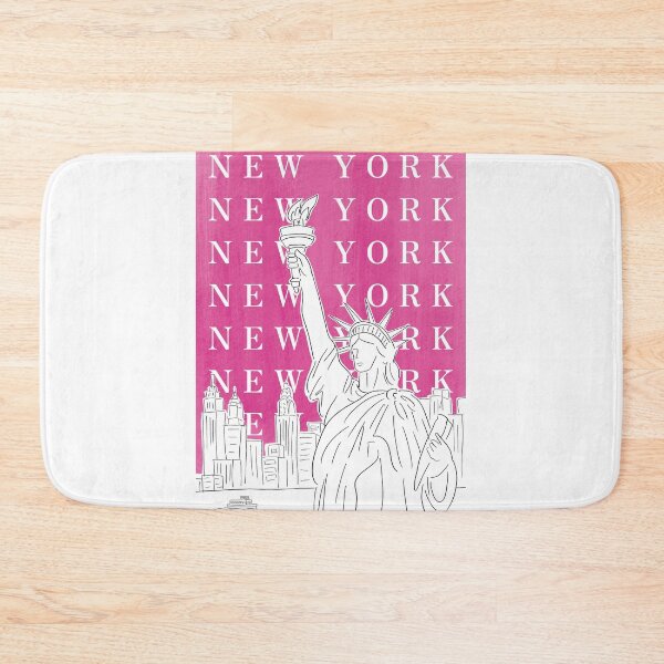 Item preview, New York pink poster designed and sold by dudaoliveira.art.
