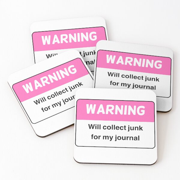 Item preview, WARNING will collect junk for my journal designed and sold by PaigePolyArt.