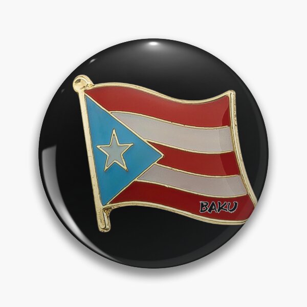 Item preview, Puerto Rico flag pin design by Baku designed and sold by Proyect_Baku.
