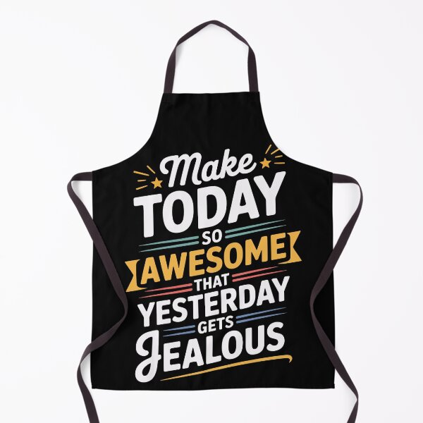 Item preview, Make Today So Awesome Yesterday Gets Jealous Vintage Typographic Wall Art designed and sold by AVNGR-Design.