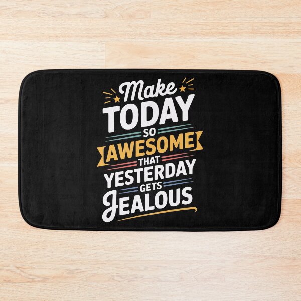 Item preview, Make Today So Awesome Yesterday Gets Jealous Vintage Typographic Wall Art designed and sold by AVNGR-Design.