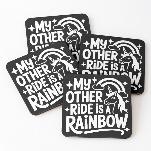 Item preview, My Other Ride Is a Rainbow designed and sold by theartfulaspie.