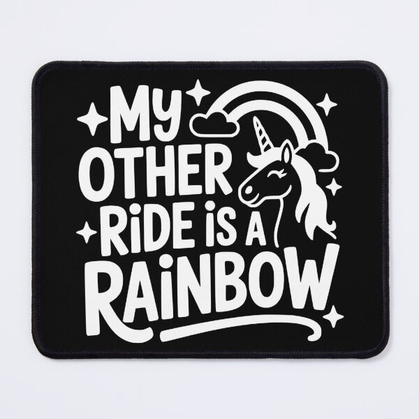 Item preview, My Other Ride Is a Rainbow designed and sold by theartfulaspie.