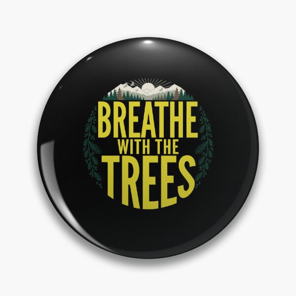 Item preview, Breathe With The Trees Vintage Forest Hiking Typography Shirt designed and sold by Daily Mood Tees.