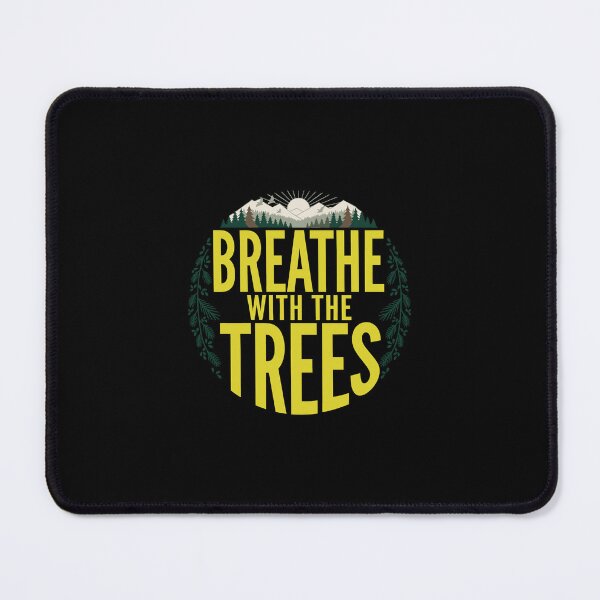 Item preview, Breathe With The Trees Vintage Forest Hiking Typography Shirt designed and sold by Daily Mood Tees.