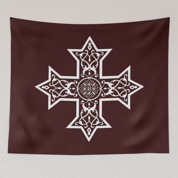 Item preview, Coptic Cross, White designed and sold by Lucinda Theodore.