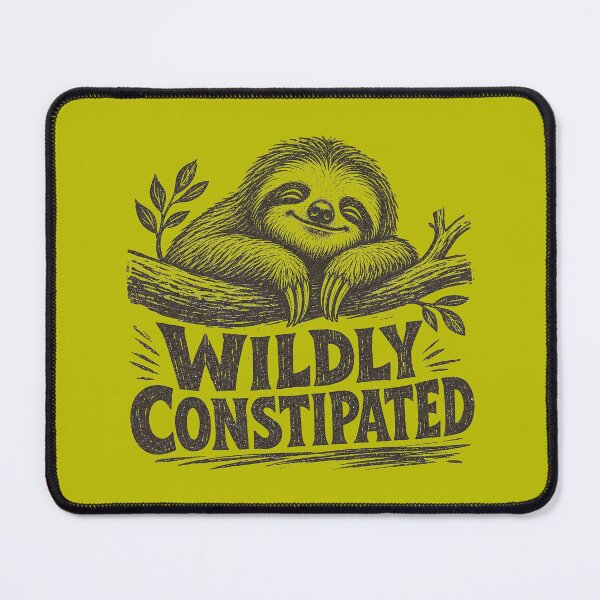Item preview, Sloth - Wildly Constipated designed and sold by Shy Fractal Designs.