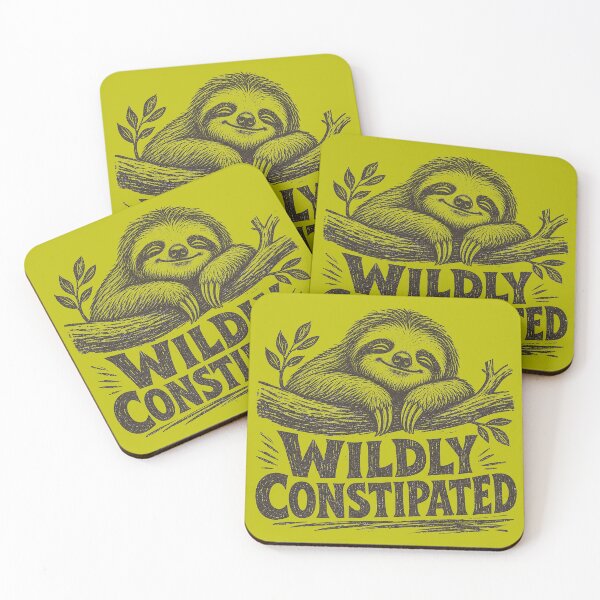 Item preview, Sloth - Wildly Constipated designed and sold by Shy Fractal Designs.