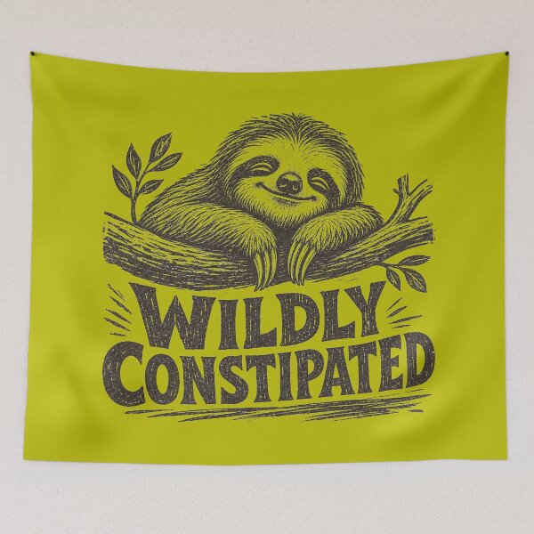 Item preview, Sloth - Wildly Constipated designed and sold by Shy Fractal Designs.