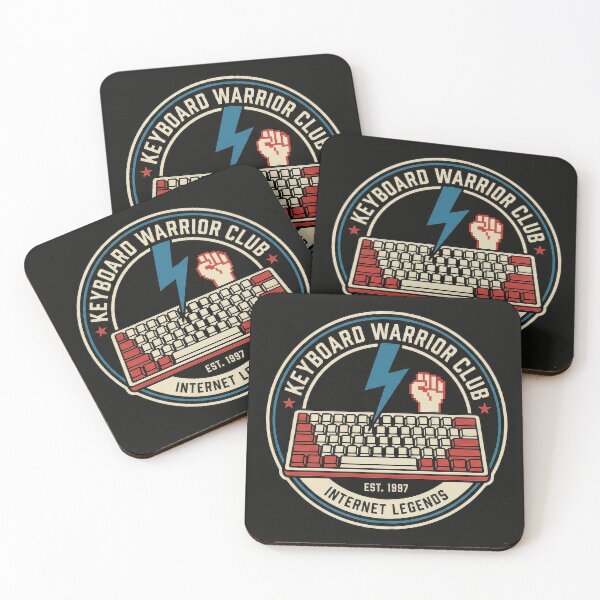 Item preview, keyboard warrior club Retro Vintage Minimalist Graphic designed and sold by Probably Fine Design.