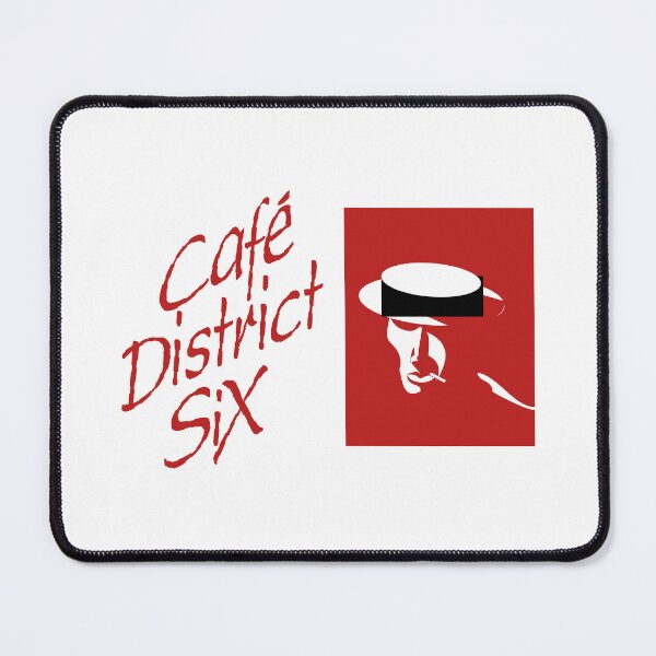 Item preview, Cafe District Six Vintage Red Noir Design designed and sold by yadhkjl.