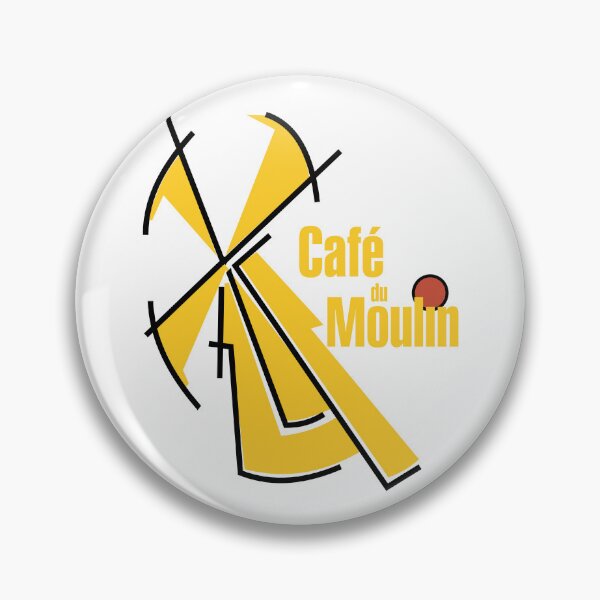 Item preview, Cafe du Moulin Yellow Windmill Graphic designed and sold by yadhkjl.