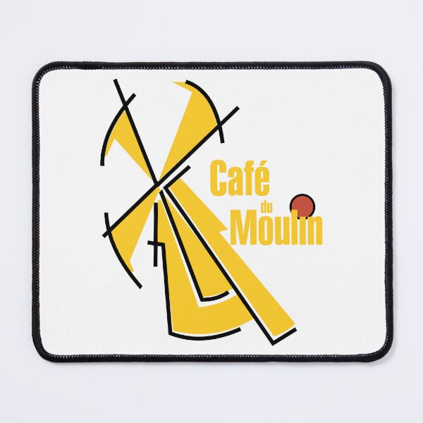 Item preview, Cafe du Moulin Yellow Windmill Graphic designed and sold by yadhkjl.