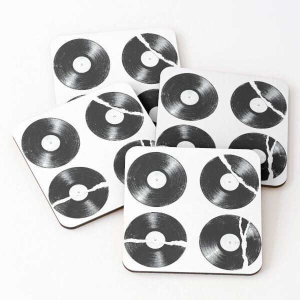 Item preview, Cracked Vinyl Records Halftone Grunge Set designed and sold by HexRelic.