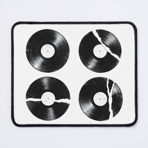 Item preview, Cracked Vinyl Records Halftone Grunge Set designed and sold by HexRelic.