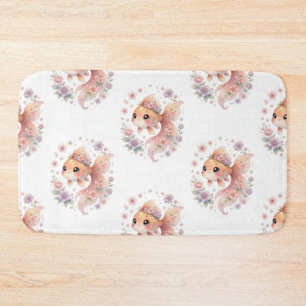 Item preview, Cute Goldfish with Cherry Blossoms designed and sold by HappyOops.
