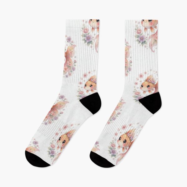 Item preview, Cute Goldfish with Cherry Blossoms designed and sold by HappyOops.