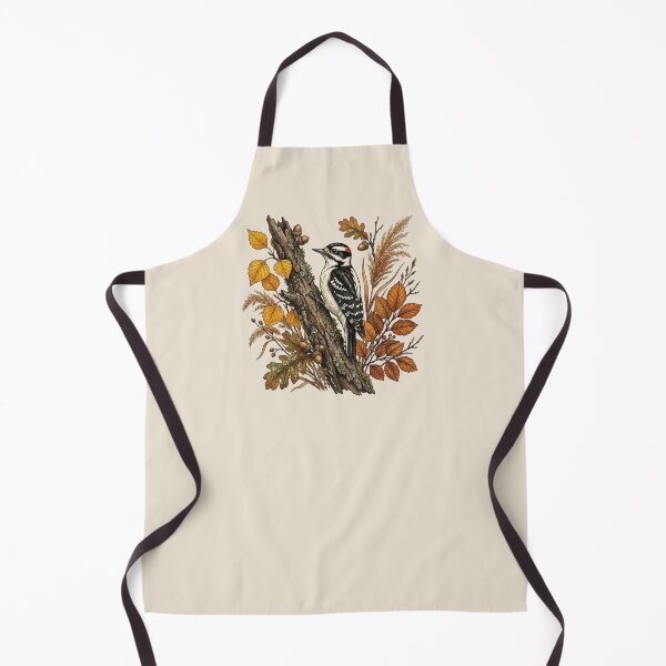Item preview, Autumn Season Downy Woodpecker Bird Nature Design designed and sold by BirdsnStuff.
