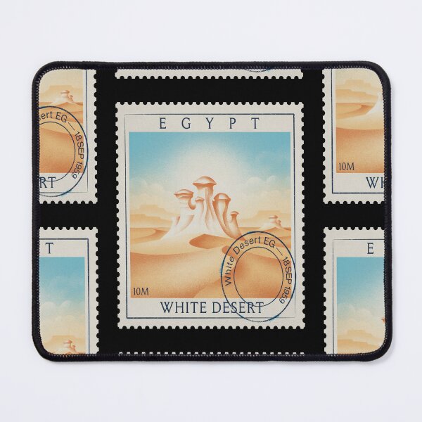 Item preview, White Desert Egypt Chalk Formations Desert Wave Stamp Sticker designed and sold by stickercuffs.
