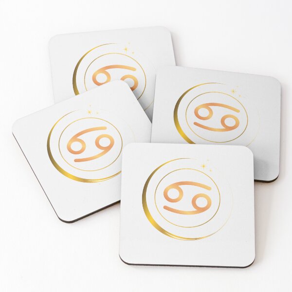 Item preview, Minimalist Cancer Zodiac Sign with Golden Moon designed and sold by MadeByMira.