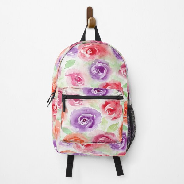 Item preview, ​Vibrant Romantic Roses Watercolor Pattern designed and sold by wissal.studio.