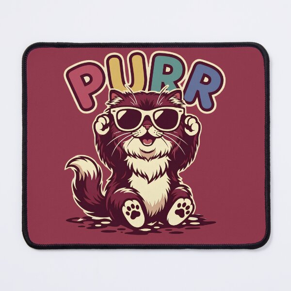 Item preview, ​Cool Cat Purr - Retro Sunglasses Cat designed and sold by digitalbob60.
