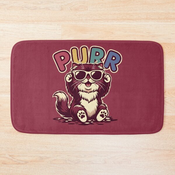 Item preview, ​Cool Cat Purr - Retro Sunglasses Cat designed and sold by digitalbob60.