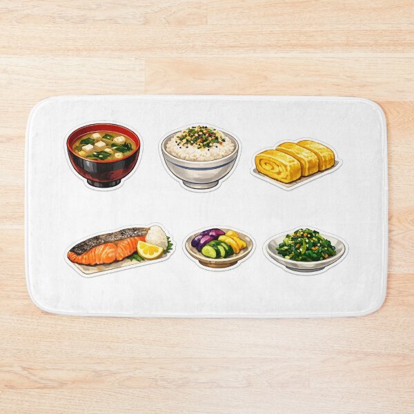 Item preview, Traditional Japanese Breakfast Food Sticker Set designed and sold by SakuraMarket26.