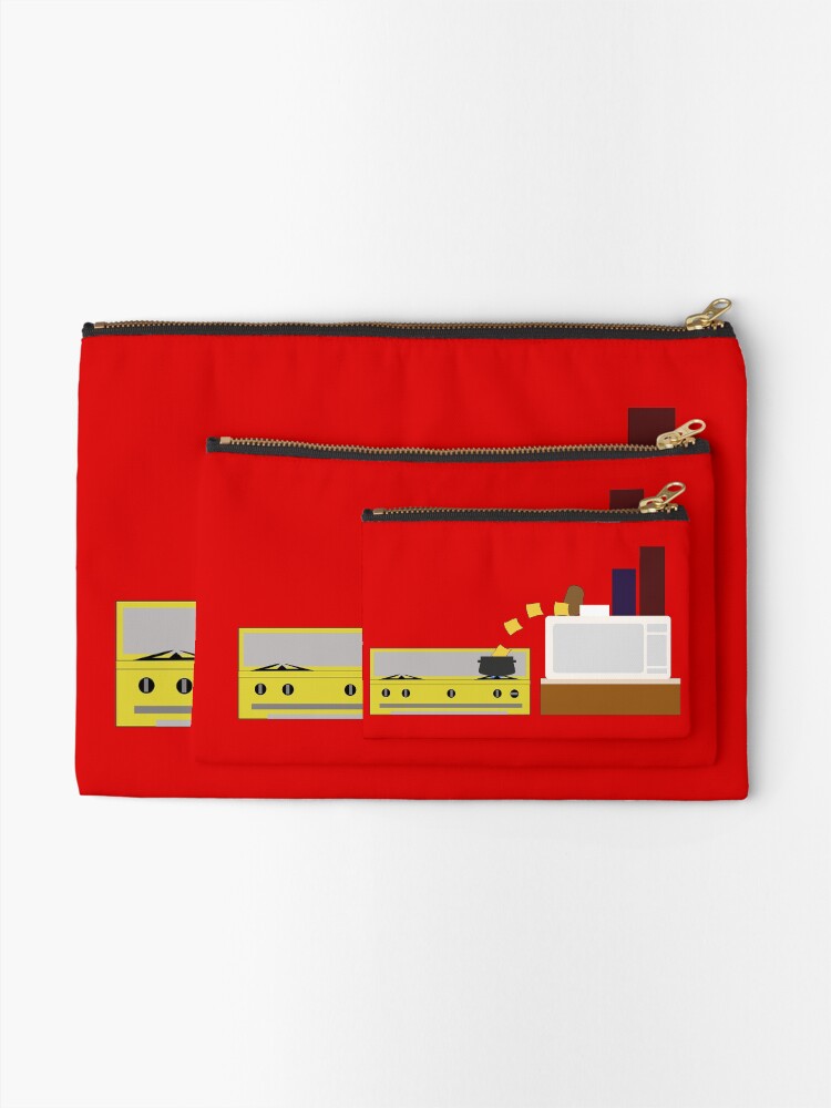 Alternate view of Food Fight - Potato vs Cheese. Zipper Pouch