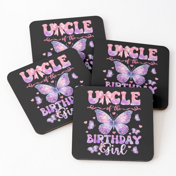 Item preview, Uncle Of The Birthday Girl Butterfly Family Matching designed and sold by hemagamo.