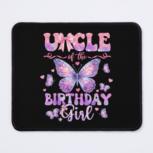 Item preview, Uncle Of The Birthday Girl Butterfly Family Matching designed and sold by hemagamo.