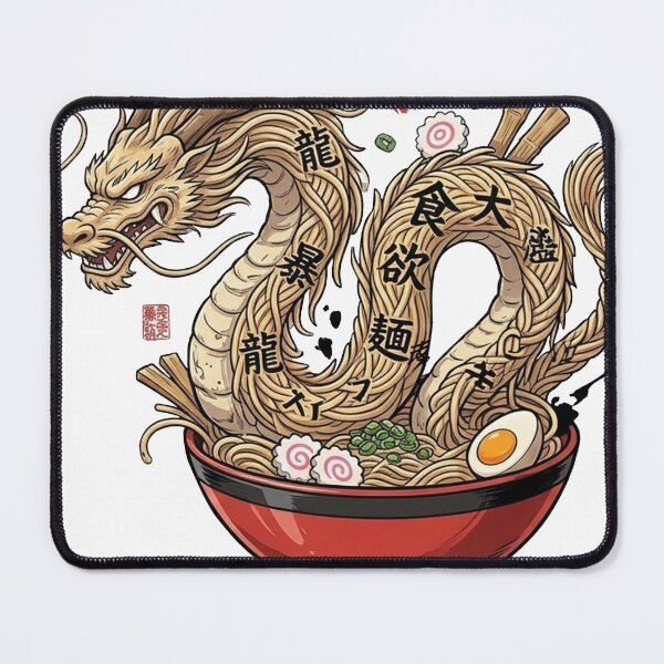 Item preview, Ryu Men Kon - Dragon Noodle Kanji Backprint designed and sold by digrafik.