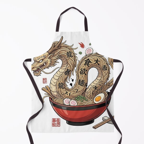 Item preview, Ryu Men Kon - Dragon Noodle Kanji Backprint designed and sold by digrafik.