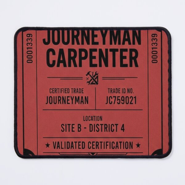 Item preview, Journeyman Carpenter Ticket designed and sold by startyourarts.