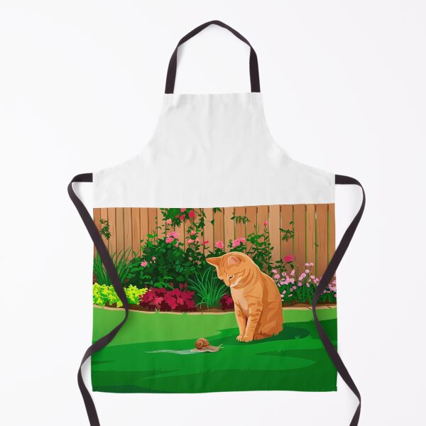 Item preview, Cat looking at a snail designed and sold by NorthNook.