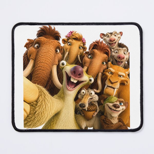 Item preview, Prehistoric Herd Group Selfie | Ice Era Animal Friends designed and sold by ChaosModeArt.