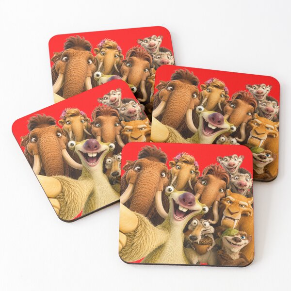 Item preview, Prehistoric Herd Group Selfie | Ice Era Animal Friends designed and sold by ChaosModeArt.