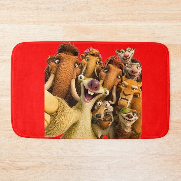 Item preview, Prehistoric Herd Group Selfie | Ice Era Animal Friends designed and sold by ChaosModeArt.