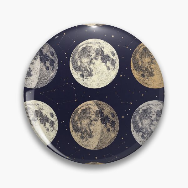 Item preview, Vintage Moon Phases Celestial Astronomy Wall Art designed and sold by Fakhim95.