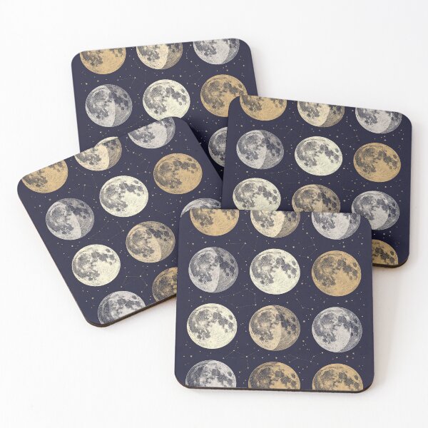Item preview, Vintage Moon Phases Celestial Astronomy Wall Art designed and sold by Fakhim95.
