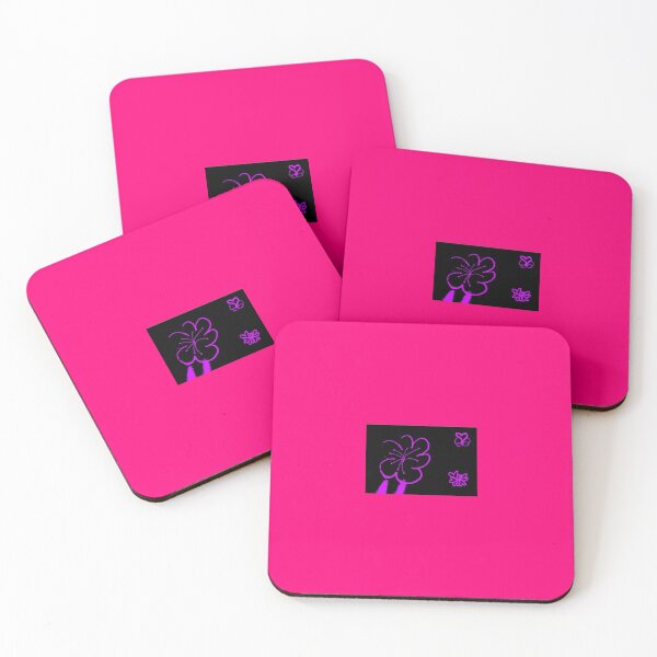 Item preview, Line Art Blossom – Magenta on Black Edition designed and sold by NylaInnerBloom.