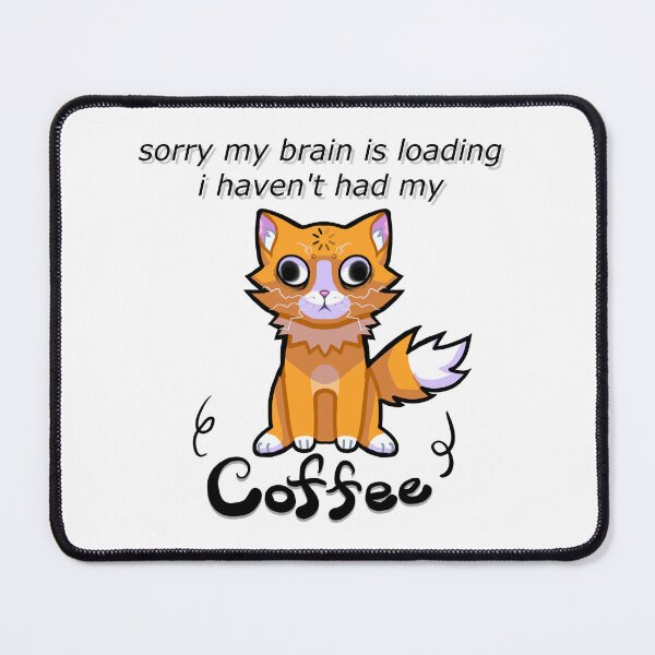 Item preview, My Brain is Loading Orange Cat designed and sold by Jessi-Sketches.