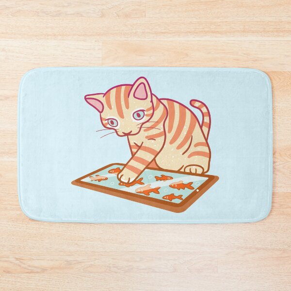 Item preview, Cat playing on a tablet designed and sold by Wlaurence.