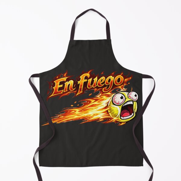 Item preview, Tennis Ball on fire with "En Fuego" on fire label. designed and sold by shorethings.